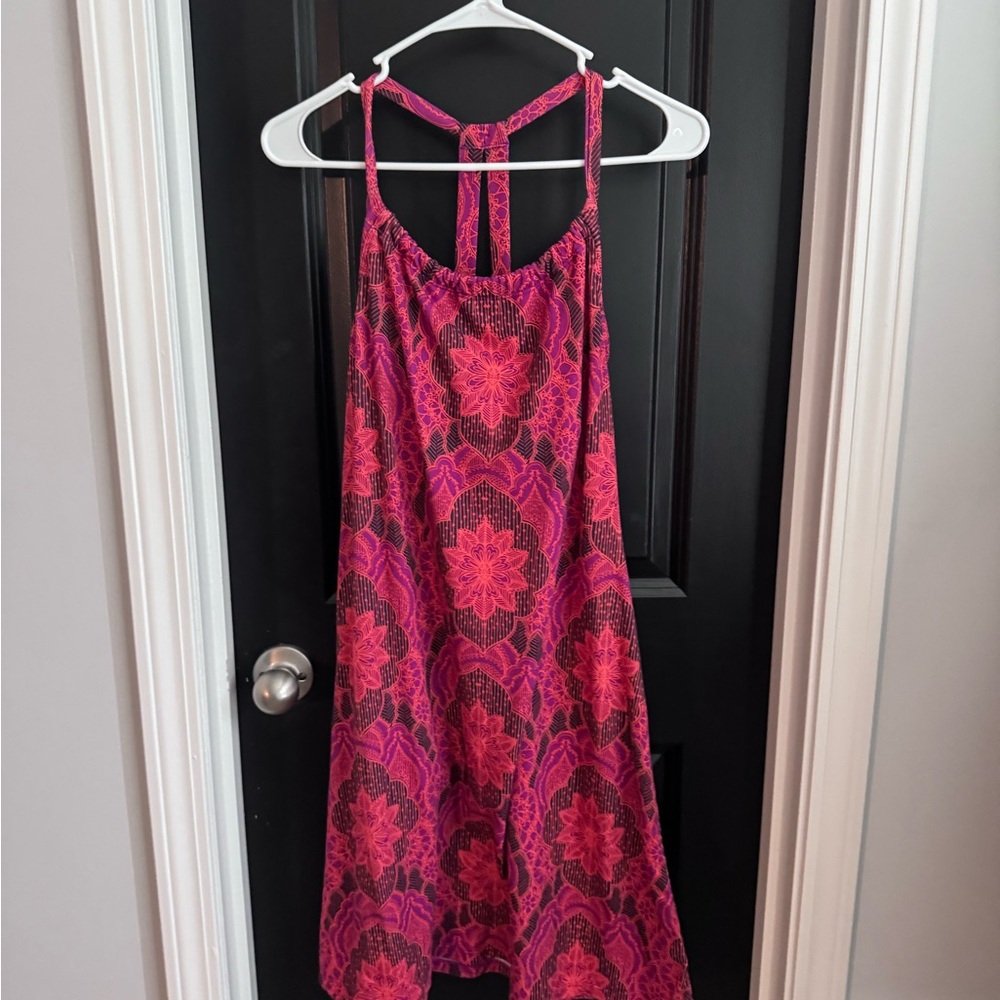Prana Pink & Magenta Floral Racerback Nightdress